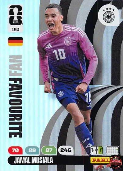 190 Jamal Musiala Panini Adrenalyn XL World Cup 2026 2026 190 Jamal Musiala Panini Adrenalyn XL World Cup 2026 2026