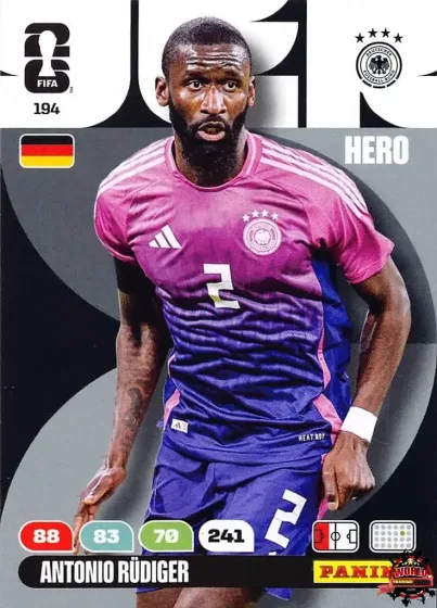 194 Antonio Rüdiger Panini Adrenalyn XL World Cup 2026 2026 194 Antonio Rüdiger Panini Adrenalyn XL World Cup 2026 2026