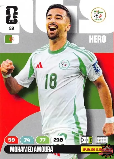 20 Mohamed Amoura Panini Adrenalyn XL World Cup 2026 2026