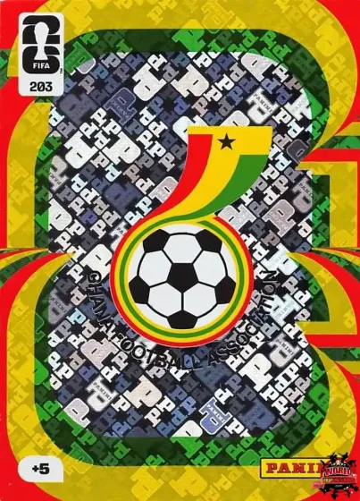 203 Гана — емблема Panini Adrenalyn XL World Cup 2026 2026 203 Гана — емблема Panini Adrenalyn XL World Cup 2026 2026