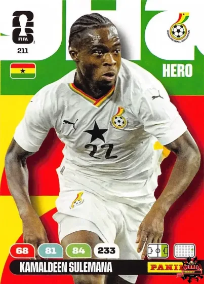211 Kamaldeen Sulemana Panini Adrenalyn XL World Cup 2026 2026 211 Kamaldeen Sulemana Panini Adrenalyn XL World Cup 2026 2026