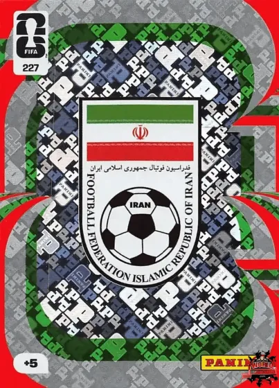 227 Іран — емблема Panini Adrenalyn XL World Cup 2026 2026 227 Іран — емблема Panini Adrenalyn XL World Cup 2026 2026
