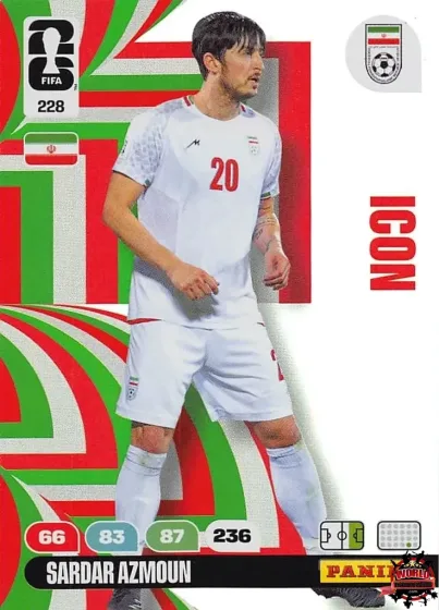228 Sardar Azmoun Panini Adrenalyn XL World Cup 2026 2026 228 Sardar Azmoun Panini Adrenalyn XL World Cup 2026 2026