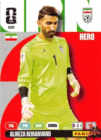 229 Alireza Beiranvand Panini Adrenalyn XL World Cup 2026 2026 229 Alireza Beiranvand Panini Adrenalyn XL World Cup 2026 2026
