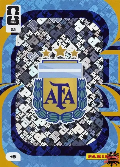 23 Аргентина — емблема Panini Adrenalyn XL World Cup 2026 2026 23 Аргентина — емблема Panini Adrenalyn XL World Cup 2026 2026