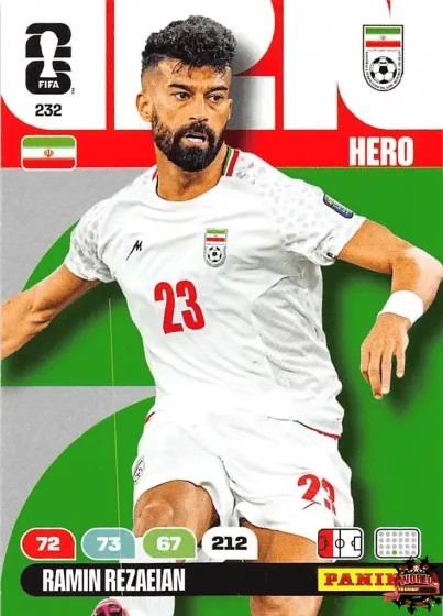 232 Ramin Rezaeian Panini Adrenalyn XL World Cup 2026 2026 232 Ramin Rezaeian Panini Adrenalyn XL World Cup 2026 2026