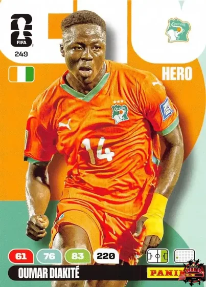 249 Oumar Diakité Panini Adrenalyn XL World Cup 2026 2026 249 Oumar Diakité Panini Adrenalyn XL World Cup 2026 2026