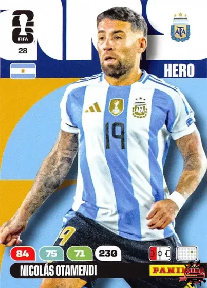 28 Nicolás Otamendi Panini Adrenalyn XL World Cup 2026 2026 28 Nicolás Otamendi Panini Adrenalyn XL World Cup 2026 2026