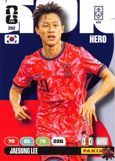 282 Jaesung Lee Panini Adrenalyn XL World Cup 2026 2026 282 Jaesung Lee Panini Adrenalyn XL World Cup 2026 2026