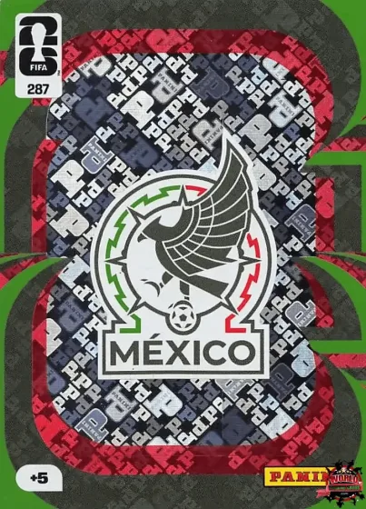 287 Мексика — емблема Panini Adrenalyn XL World Cup 2026 2026 287 Мексика — емблема Panini Adrenalyn XL World Cup 2026 2026