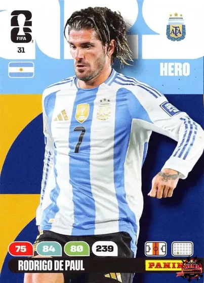 31 Rodrigo De Paul Panini Adrenalyn XL World Cup 2026 2026 31 Rodrigo De Paul Panini Adrenalyn XL World Cup 2026 2026