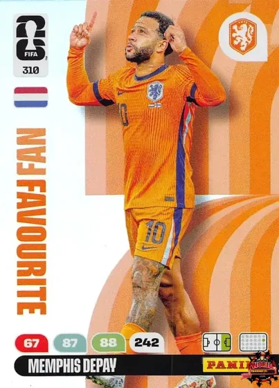 310 Memphis Depay Panini Adrenalyn XL World Cup 2026 2026 310 Memphis Depay Panini Adrenalyn XL World Cup 2026 2026