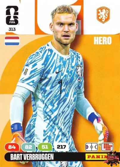 313 Bart Verbruggen Panini Adrenalyn XL World Cup 2026 2026 313 Bart Verbruggen Panini Adrenalyn XL World Cup 2026 2026