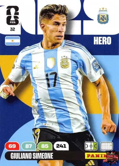 32 Giuliano Simeone Panini Adrenalyn XL World Cup 2026 2026 32 Giuliano Simeone Panini Adrenalyn XL World Cup 2026 2026