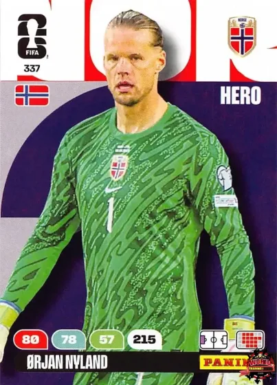337 Ørjan Nyland Panini Adrenalyn XL World Cup 2026 2026 337 Ørjan Nyland Panini Adrenalyn XL World Cup 2026 2026