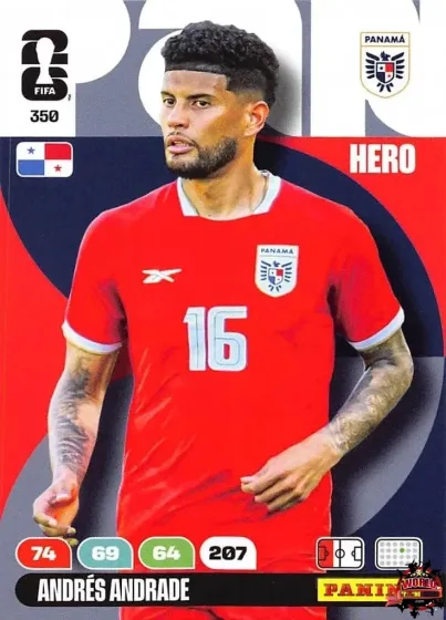 350 Andrés Andrade Panini Adrenalyn XL World Cup 2026 2026 350 Andrés Andrade Panini Adrenalyn XL World Cup 2026 2026