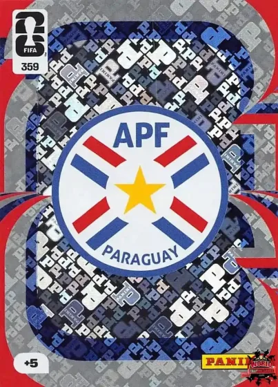 359 Парагвай — емблема Panini Adrenalyn XL World Cup 2026 2026 359 Парагвай — емблема Panini Adrenalyn XL World Cup 2026 2026