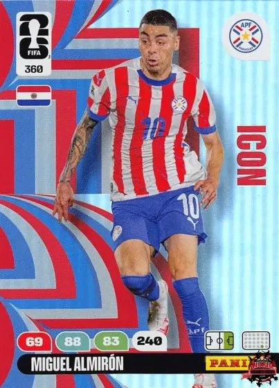 360 Miguel Almirón Panini Adrenalyn XL World Cup 2026 2026 360 Miguel Almirón Panini Adrenalyn XL World Cup 2026 2026