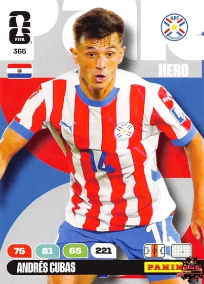 365 Andrés Cubas Panini Adrenalyn XL World Cup 2026 2026 365 Andrés Cubas Panini Adrenalyn XL World Cup 2026 2026