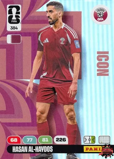 384 Hasan Al-Haydos Panini Adrenalyn XL World Cup 2026 2026 384 Hasan Al-Haydos Panini Adrenalyn XL World Cup 2026 2026