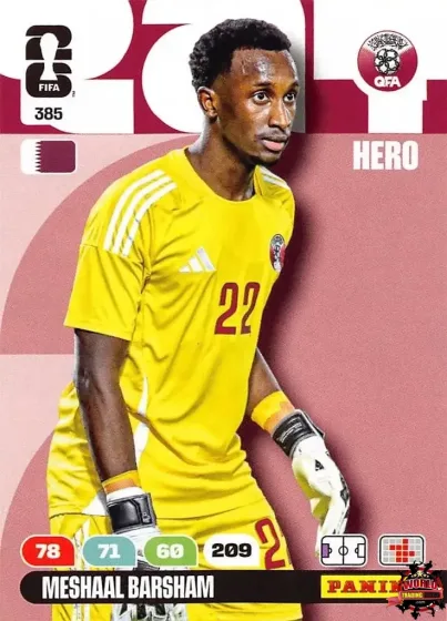385 Meshaal Barsham Panini Adrenalyn XL World Cup 2026 2026 385 Meshaal Barsham Panini Adrenalyn XL World Cup 2026 2026