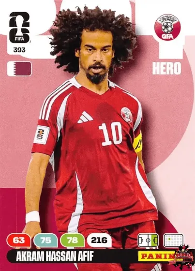 393 Akram Hassan Afif Panini Adrenalyn XL World Cup 2026 2026 393 Akram Hassan Afif Panini Adrenalyn XL World Cup 2026 2026