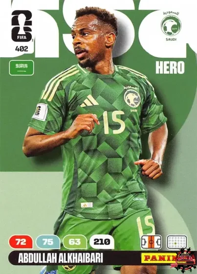 402 Abdullah Alkhaibari Panini Adrenalyn XL World Cup 2026 2026 402 Abdullah Alkhaibari Panini Adrenalyn XL World Cup 2026 2026