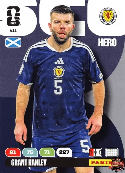 411 Grant Hanley Panini Adrenalyn XL World Cup 2026 2026 411 Grant Hanley Panini Adrenalyn XL World Cup 2026 2026