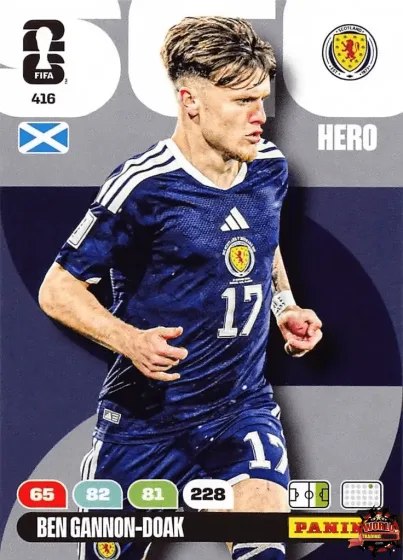 416 Ben Gannon-Doak Panini Adrenalyn XL World Cup 2026 2026 416 Ben Gannon-Doak Panini Adrenalyn XL World Cup 2026 2026