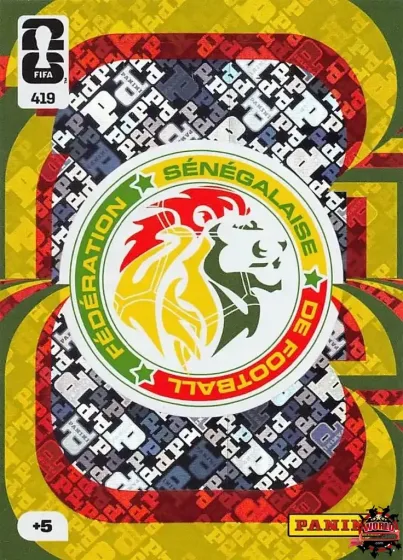 419 Сенегал — емблема Panini Adrenalyn XL World Cup 2026 2026 419 Сенегал — емблема Panini Adrenalyn XL World Cup 2026 2026
