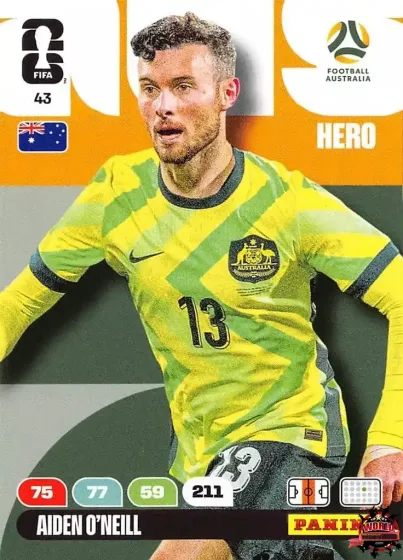 43 Aiden O'Neill Panini Adrenalyn XL World Cup 2026 2026 43 Aiden O'Neill Panini Adrenalyn XL World Cup 2026 2026