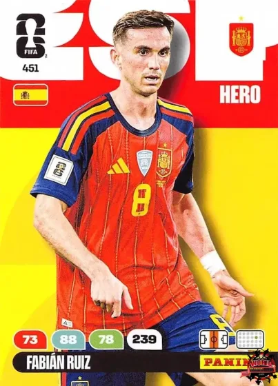451 Fabián Ruiz Panini Adrenalyn XL World Cup 2026 2026 451 Fabián Ruiz Panini Adrenalyn XL World Cup 2026 2026
