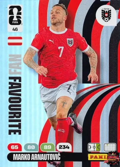 46 Marko Arnautović Panini Adrenalyn XL World Cup 2026 2026 46 Marko Arnautović Panini Adrenalyn XL World Cup 2026 2026