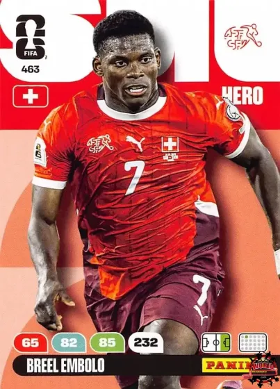 463 Breel Embolo Panini Adrenalyn XL World Cup 2026 2026 463 Breel Embolo Panini Adrenalyn XL World Cup 2026 2026