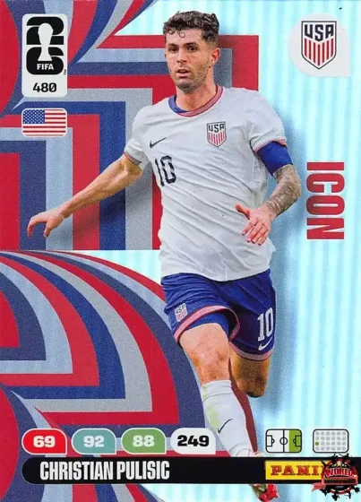 480 Christian Pulisic Panini Adrenalyn XL World Cup 2026 2026 480 Christian Pulisic Panini Adrenalyn XL World Cup 2026 2026