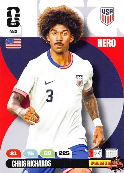 482 Chris Richards Panini Adrenalyn XL World Cup 2026 2026 482 Chris Richards Panini Adrenalyn XL World Cup 2026 2026
