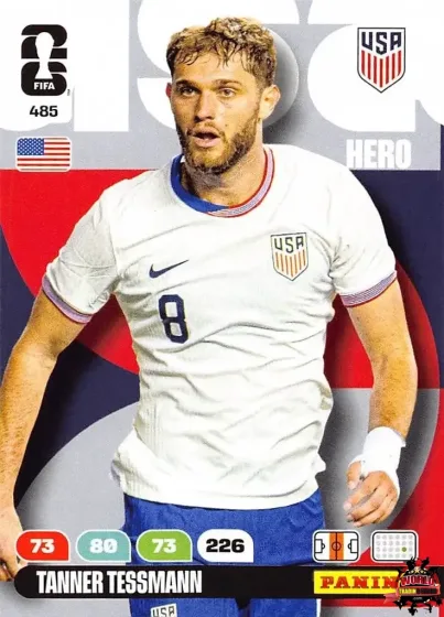 485 Tanner Tessmann Panini Adrenalyn XL World Cup 2026 2026 485 Tanner Tessmann Panini Adrenalyn XL World Cup 2026 2026