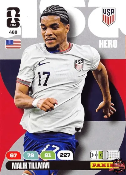 488 Malik Tillman Panini Adrenalyn XL World Cup 2026 2026 488 Malik Tillman Panini Adrenalyn XL World Cup 2026 2026