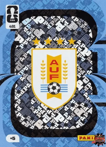 491 Уругвай — емблема Panini Adrenalyn XL World Cup 2026 2026 491 Уругвай — емблема Panini Adrenalyn XL World Cup 2026 2026