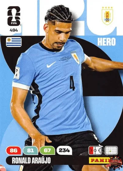494 Ronald Araújo Panini Adrenalyn XL World Cup 2026 2026 494 Ronald Araújo Panini Adrenalyn XL World Cup 2026 2026