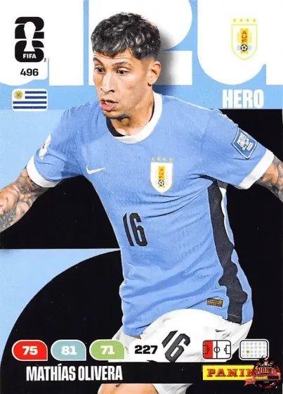 496 Mathías Olivera Panini Adrenalyn XL World Cup 2026 2026 496 Mathías Olivera Panini Adrenalyn XL World Cup 2026 2026