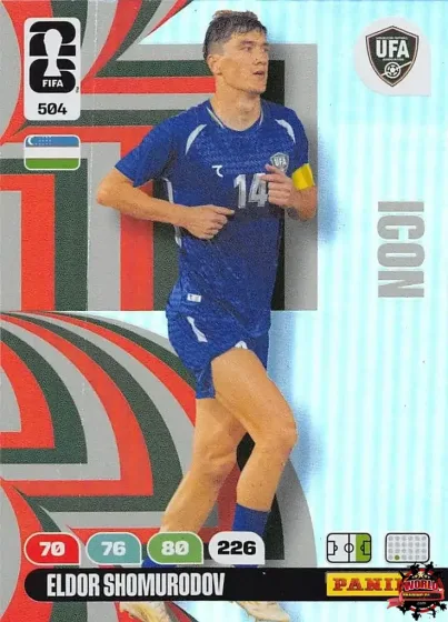 504 Eldor Shomurodov Panini Adrenalyn XL World Cup 2026 2026 504 Eldor Shomurodov Panini Adrenalyn XL World Cup 2026 2026