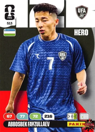 513 Abbosbek Fayzullaev Panini Adrenalyn XL World Cup 2026 2026 513 Abbosbek Fayzullaev Panini Adrenalyn XL World Cup 2026 2026