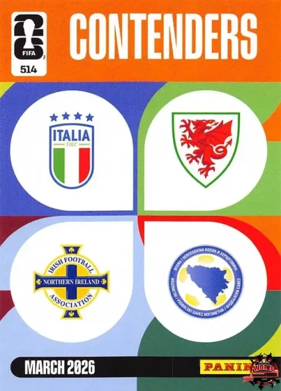 514 ITA/NIR - WAL/BIH Panini Adrenalyn XL World Cup 2026 2026 514 ITA/NIR - WAL/BIH Panini Adrenalyn XL World Cup 2026 2026
