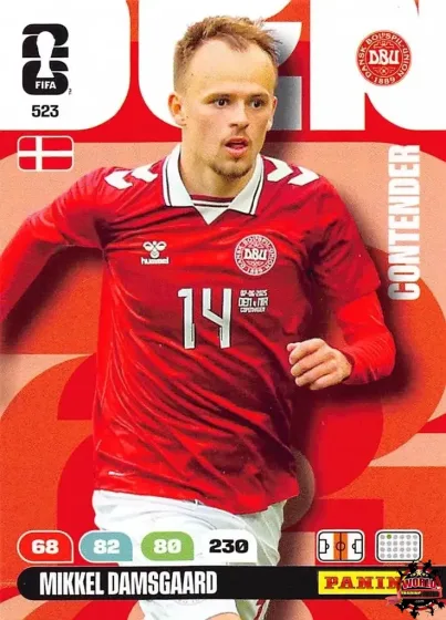 523 Mikkel Damsgaard Panini Adrenalyn XL World Cup 2026 2026 523 Mikkel Damsgaard Panini Adrenalyn XL World Cup 2026 2026
