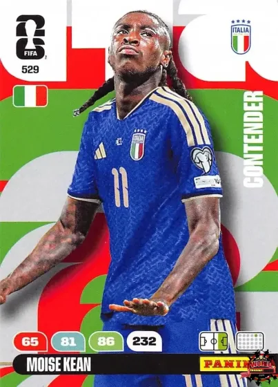 529 Moise Kean Panini Adrenalyn XL World Cup 2026 2026 529 Moise Kean Panini Adrenalyn XL World Cup 2026 2026