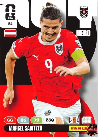54 Marcel Sabitzer Panini Adrenalyn XL World Cup 2026 2026 54 Marcel Sabitzer Panini Adrenalyn XL World Cup 2026 2026