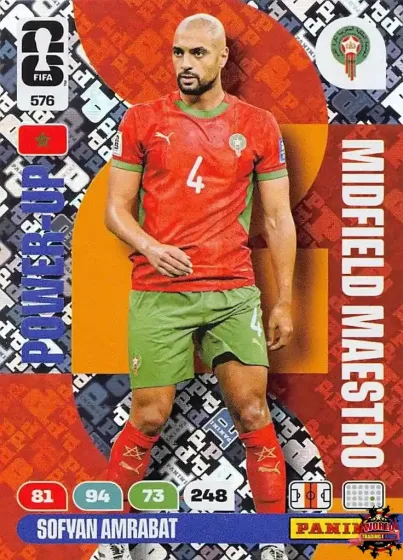576 Sofyan Amrabat Panini Adrenalyn XL World Cup 2026 2026 576 Sofyan Amrabat Panini Adrenalyn XL World Cup 2026 2026