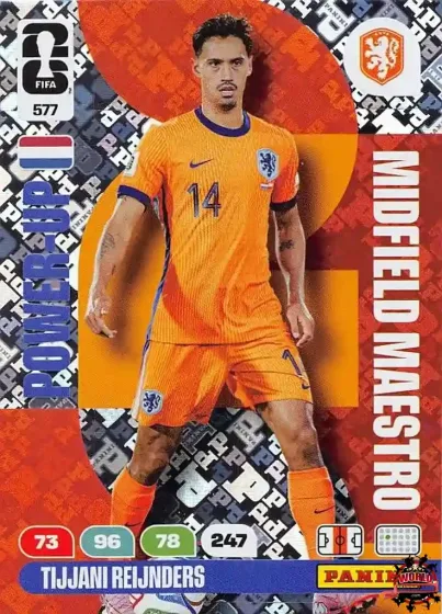 577 Tijjani Reijnders Panini Adrenalyn XL World Cup 2026 2026 577 Tijjani Reijnders Panini Adrenalyn XL World Cup 2026 2026