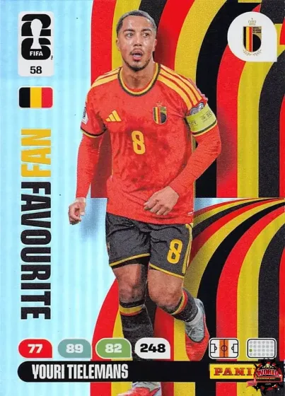 58 Youri Tielemans Panini Adrenalyn XL World Cup 2026 2026 58 Youri Tielemans Panini Adrenalyn XL World Cup 2026 2026